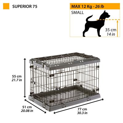 2. FERPLAST Superior 75 - klatka dla psów - 77 x 51 x 55 cm