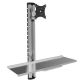 Techly ICA-PLW 01 uchwyt / stojak do monitorów 68,6 cm (27") Ściana Srebrny