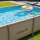 9. VIRTUFIT PROSTOKĄTNY BASEN 260 x 180 CM Z POMPĄ FILTRUJĄCĄ BEŻOWY