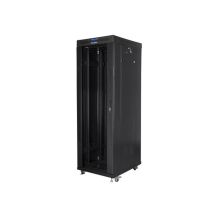 LANBERG SZAFA STOJĄCA RACK 19" 37U 600X800 DRZWI SZKLANE LCD CZARNA FF01-6837-12BL (FLAT PACK)