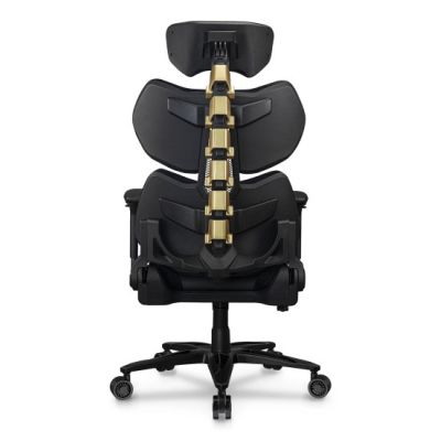 5. COUGAR Terminator Elite Gold Fotel dla gracza Obite siedzisko Czarny, Złoto