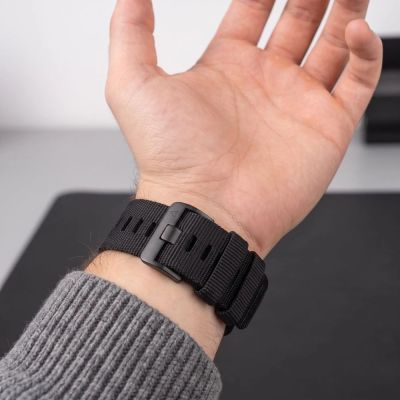 5. Pasek Tech-Protect Nylon Classic na Garmin Fenix 5X / 5X Plus / 6X / 6X Pro / 7X / 8 / 8 Pro / 9 / 9 Pro (47 mm) - czarny