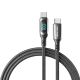 4. Kabel USB-C do USB-C Vention USB 2.0 5A 1.2m z wyświetlaczem czarny