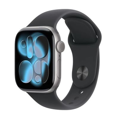 3. Zegarek Apple Watch Series 11 (2025) GPS 42mm Aluminiowa koperta w kolorze gwiezdnej szarości ze sportowym paskiem M/L