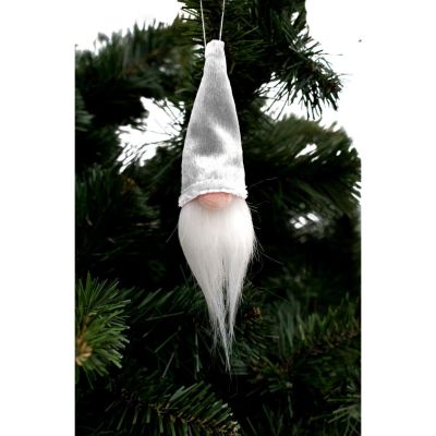11. ZAWIESZKA DEKORACYJNA MIKOŁAJ 11CM BIAŁY
