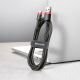 17. BASEUS KABEL CAFULE 2A 2M (CZERWONO-CZARNY)
