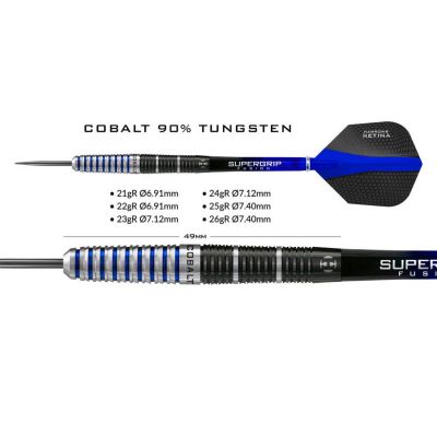 2. Rzutki Harrows COBALT 90% Steeltip HS-TNK-000013299