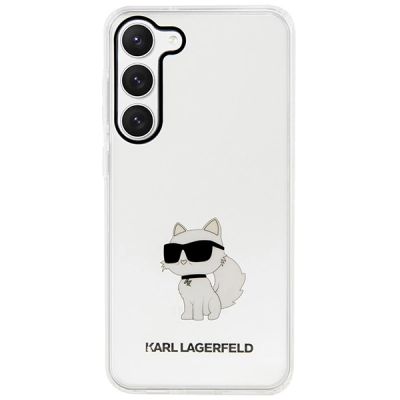 3. Etui Karl Lagerfeld Ikonik Choupette na Samsung Galaxy S23+ - przezroczyste