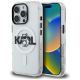 Etui Karl Lagerfeld IML Choupette Sketch Logo MagSafe na iPhone 16 Pro - przezroczyste