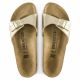 6. Klapki damskie Birkenstock Madrid Birko-Flor Gold regular szerokie złote (1016106)
