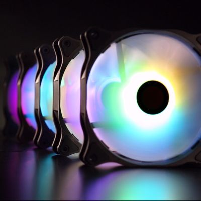 11. RAIJINTEK EOS 12 RBW ADD Płyta główna, Procesor Wentylator 12 cm Czarny, Biały 2 szt.
