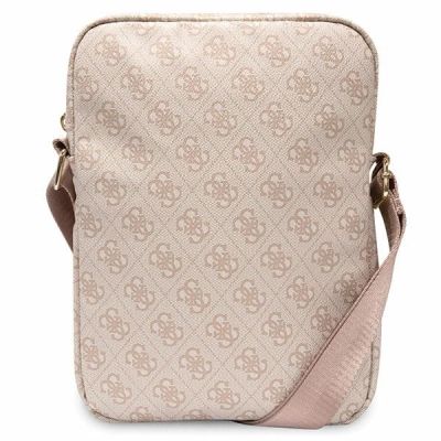 3. Torba Guess 4G Stripes na tablet 10" - różowa