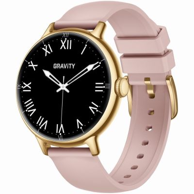 5. Smartwatch Gravity Złoty Pasek + Bransoleta GT33-1