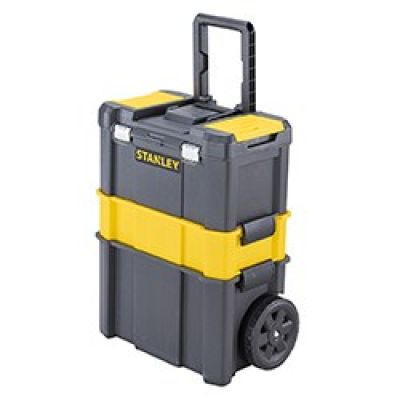9. Stanley Essential Twarda kaseta na narzędzie Plastik Szary, Żółty