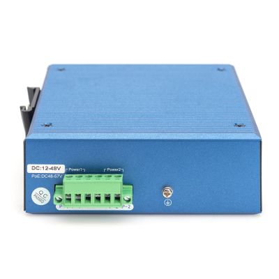 4. Przełącznik przemysłowy 8+4-Port Gigabit Ethernet PoE z 8x GE RJ45 i 2 SFP+ Portami, PoE