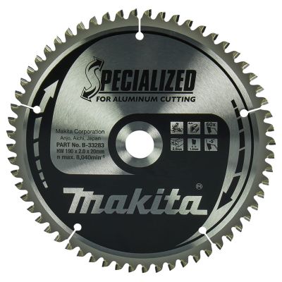 MAKITA PIŁA TARCZOWA  190x20x60z SPECJALIZED ALUMINIUM