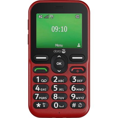 3. Doro Leva E10 6,1 cm (2.4") 118,9 g Czerwony Telefon dla seniora