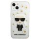 3. Etui Karl Lagerfeld Flower Ikonik Karl na iPhone 13 mini - przezroczyste