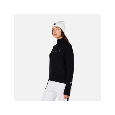 4. Sweter damski ROSSIGNOL W SIGNATURE SWEATER czarny