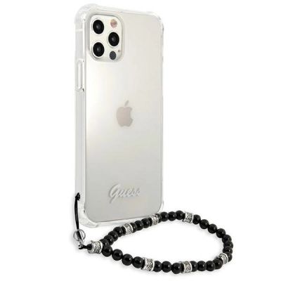 4. Etui Guess Black Pearl na iPhone 12 / iPhone 12 Pro - przezroczyste
