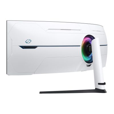 22. Samsung Odyssey S57CG954NU monitor komputerowy 144,8 cm (57") 7680 x 2160 px 8K Ultra HD QLED Czarny, Biały