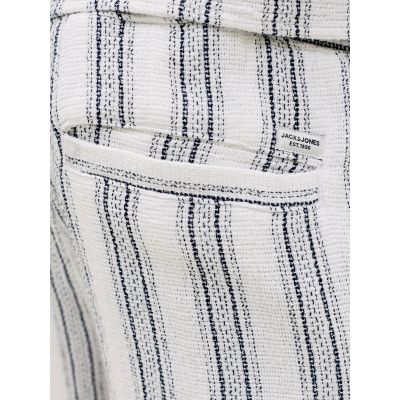 4. Jack&Jones męskie szorty JPSTJAIDEN COBA STRIPE JOG SHORTS REG SN 12274413 CLOUD DANCER/STRIPES