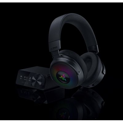19. Zestaw słuchawkowy Razer Kraken V4 Pro Bluetooth Over-ear Microphone Bezprzewodowy Czarny