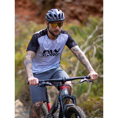 2. Koszulka rowerowa NORTHWAVE Edge Jersey Short Sleeve - szary/czarny