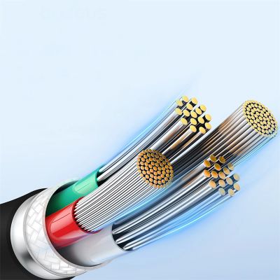 16. Kabel Baseus Pudding 100W USB-A - USB-C 1,2m - czarny