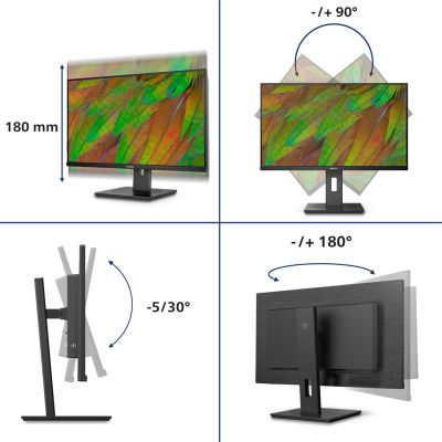 3. Philips 3000 series 32B1N3800/00 monitor komputerowy 81,3 cm (32") 3840 x 2160 px 4K Ultra HD LCD Czarny