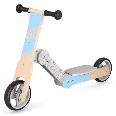 3. Rowerek biegowy i hulajnoga dziecięca 2w1 Spokey WOO-RIDE MULTI 940906 niebieski