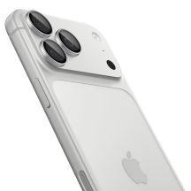 Szkło hartowane na aparat Spigen Optik Pro GLAS.TR EZ FIT 2-Pack na iPhone 18 Pro / 18 Pro Max - srebrne