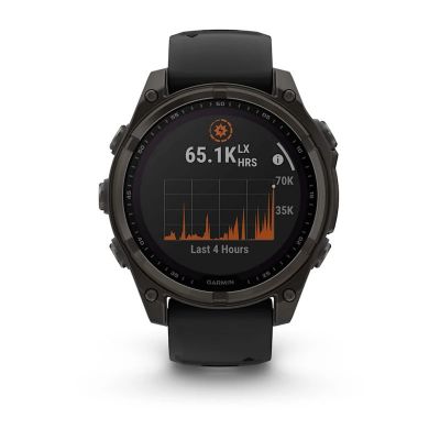 6. Zegarek Garmin Fenix 8 Solar Sapphire Titanium Carbon Grey