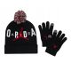 Zestaw młodzieżowy czapka zimowa + rękawiczki Air Jordan Essential Pom Beanie Set Czarny - 9A0869-023