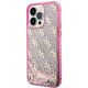 2. Etui Guess Liquid Glitter 4G Transculent na iPhone 14 Pro Max - różowe