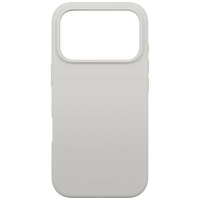 3. Etui UNIQ Lino na iPhone 17 Pro Magclick Charging - szare