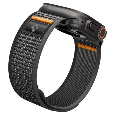 3. Pasek Spigen Athlex Air 2 na Apple Watch (44 / 45 / 46 / 49 mm) - czarno-pomarańczowy