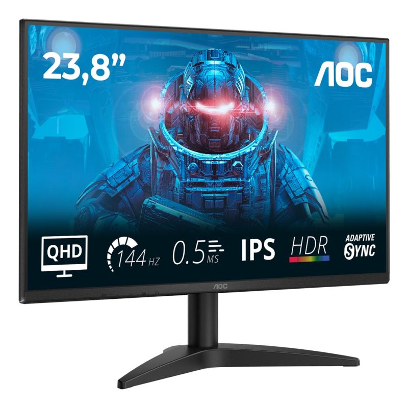 2. AOC B3 Q24B36X monitor komputerowy 60,5 cm (23.8") 2560 x 1440 px Quad HD LED Czarny