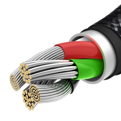 6. Baseus Tungsten 3w1 kabel USB - USB Typ C / Lightning / micro USB 3,5 A 1,5 m czarny (CAMLTWJ-01)