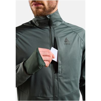 Kurtka ocieplana Odlo Jacket ZEROWEIGHT PRO WARM REFLECTIVE zielona