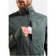 Kurtka ocieplana Odlo Jacket ZEROWEIGHT PRO WARM REFLECTIVE zielona