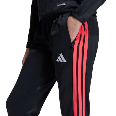 12. Spodnie dla dzieci adidas Tiro 26 League Slim czarno-czerwone JY7115