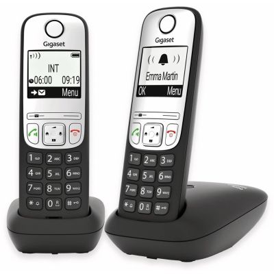 3. Telefon bezprzewodowy DECT Gigaset A690 Duo czarny