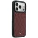 4. Etui Mercedes Leather Crossed Lines MagSafe na iPhone 17 Pro Max / 18 Pro Max - burgundowe