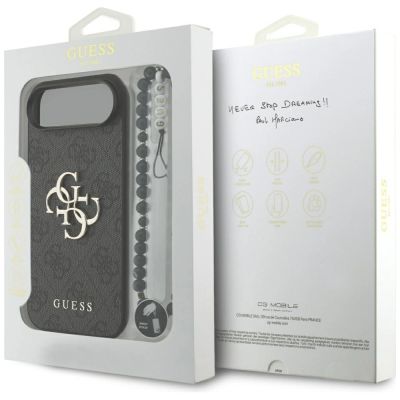 8. Etui Guess 4G Strap 4G Classic Logo na iPhone Air - czarne