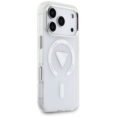 4. Etui Guess IML Gradient Triangle Logo MagSafe na iPhone 17 Pro - przezroczyste