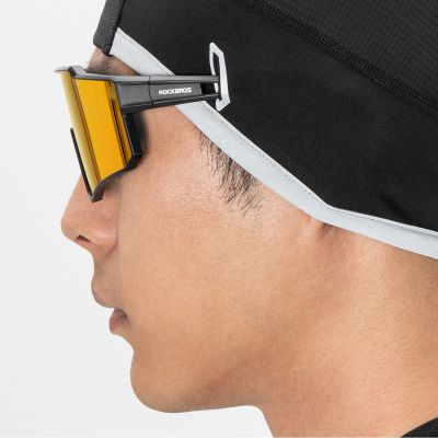 12. Czapka rowerowa Rockbros M016 zimowa wiatroodporna rozmiar 54-61 cm - czarna