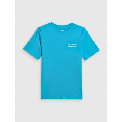 7. T-shirt regular z nadrukiem chłopięcy 4F 4FJRSS26TTSHM3832-33S