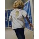 7. T-shirt loose z nadrukiem chłopięcy 4F 4FJRAW26TTSHM4527-10S