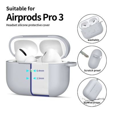 4. Etui Tech-Protect Silicone Hook na AirPods Pro - szare